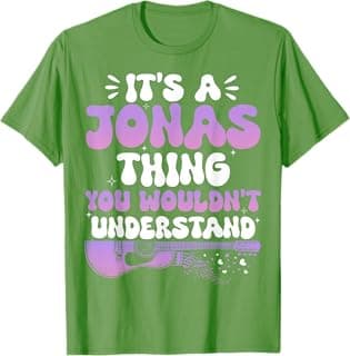 It's A Jonas Thing You Wouldn't Understand Jonas Groovy 80's T-Shirt