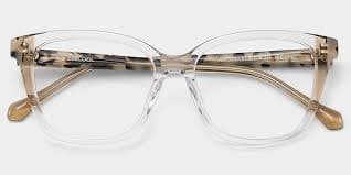 Lena Square Clear Frame Eyeglasses for Woman| ZEELOOL
