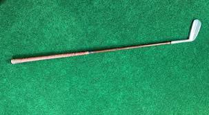 Turf King Reg No 14300 Super Flange 33.75 inch blade putter leather grip RH | eBay
