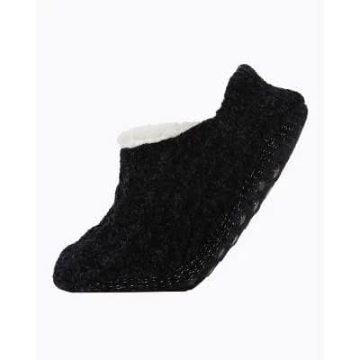 Memoi Women's Classic Cable Knit Chenille Non-Skid Slipper