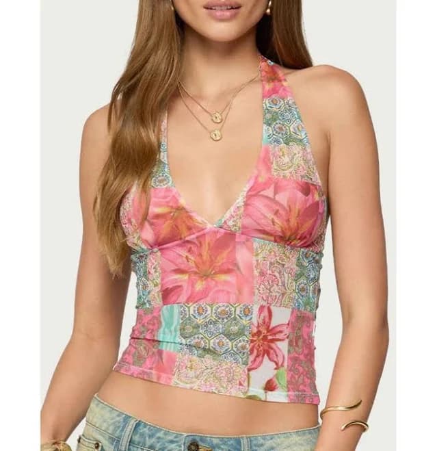 Edikted Women's Catie Halter Top