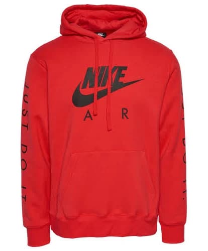 Nike Mens Just Do It Hoodie - Red/Black Size M