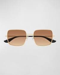 McQueen 99mm T-Bar Visor Sunglasses | Neiman Marcus