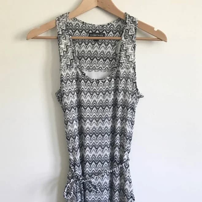 Rampage Knit Chevron Maxi Dress