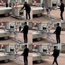 Amazon.com: Hydraulic Lift Table Electric, Hydraulic Scissor Cart Lift Table for Material Handling and Transportation, 40in Lifting Height, 660lbs Load : Everything Else