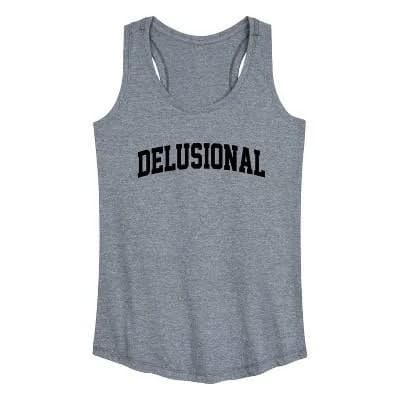 Women's Instant Message Delusional Racerback Tank Top