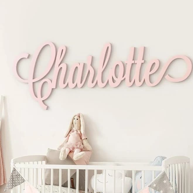 Unique Wooden Name Signs for Nursery, Wedding, and Parties