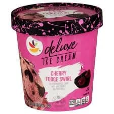 Giant Deluxe Cherry Fudge Swirl Ice Cream