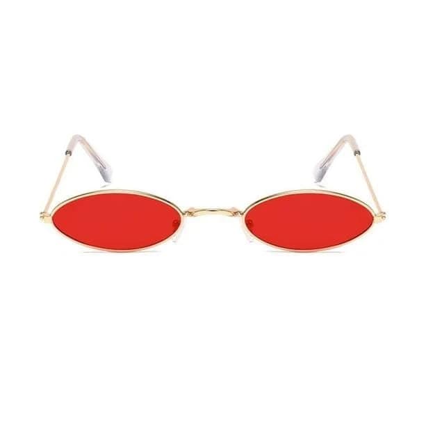 90s Oval Sunglasses | Aesthetic Sunglasses Red