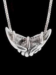 Clasping Hands Pendant - Love Charm - Sterling Silver - Clasping Hands Love Charm - Etsy