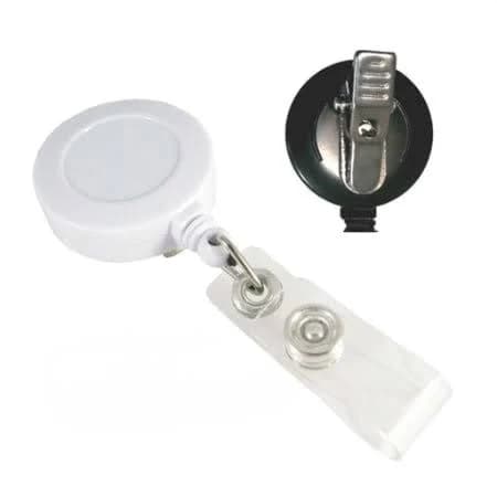 Badge Reels Retractable Rotating Clip with Plastic Strap