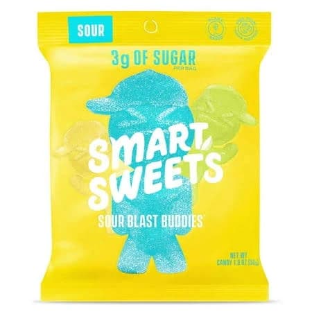 (price/case)smartsweets 10669809200416 Sour Blast Buddies 6-12-1 Each, Yellow