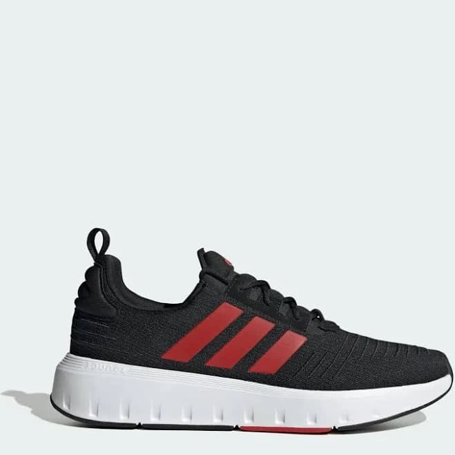 Mens Adidas Swift Run 'Black Scarlet