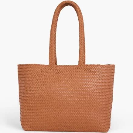 Talbots Women's Woven Leather Tote