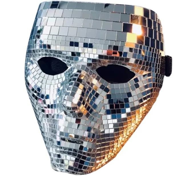 Glitter Mirror Glass Face Mask