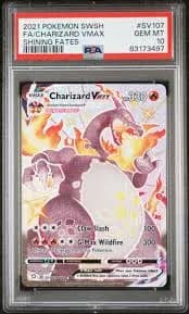 Charizard VMAX 2021 Pokemon Sword & Shield Shining Fates Shiny Vault Holo #SV107 Card