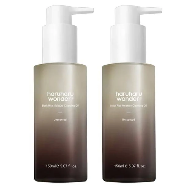 haruharu wonder Black Rice Moisture Cleansing Oil Bundle Set 2 Pcs