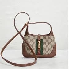 Gucci Jackie 1961 Gg Coated Canvas Mini Hobo Bag
