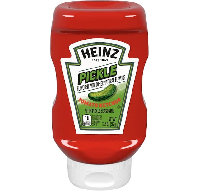 Bulk - Heinz Pickle Flavor Ketchup - 13.5 OZ 6 Pack