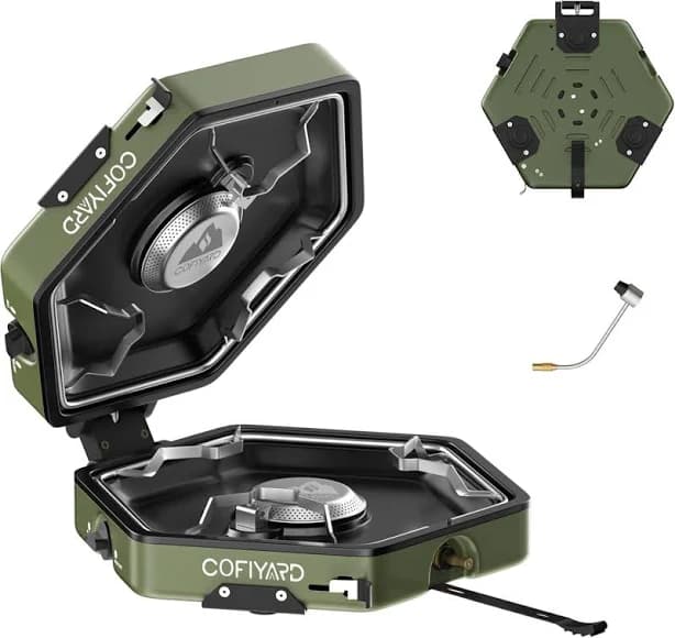 Propane 2-burner Camping Stove With Carrying Bag And Gas Stove