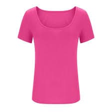 Women's V-Neck Short Sleeve Ribbed Knit Tee - Slim Fitted Stretchy Casual Top for Everyday Wear & Work - Walmart.com