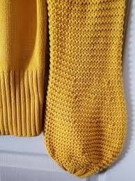 NWT M.I.H JEANS Lova Bell-Sleeve Bold Sweater Saffron Color 100% Cotton Sz Small | eBay