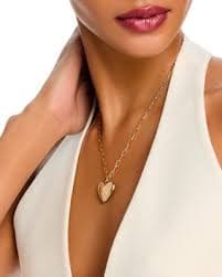 Bloomingdale's Fine Collection Diamond Scatter Puffed Heart Pendant Necklace in 14K Yellow Gold, 18" | Bloomingdale's