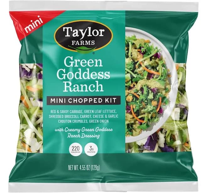 Taylor Farms Mini Chopped Green Goddess Ranch Salad Kit