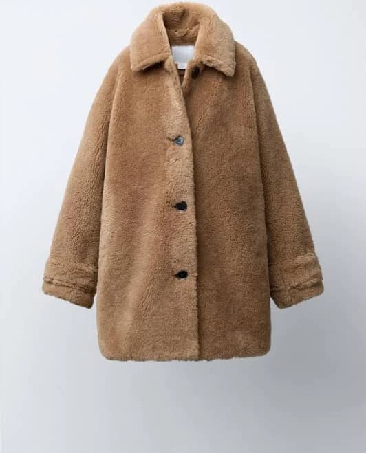 Zara Kids Faux Fur Coat