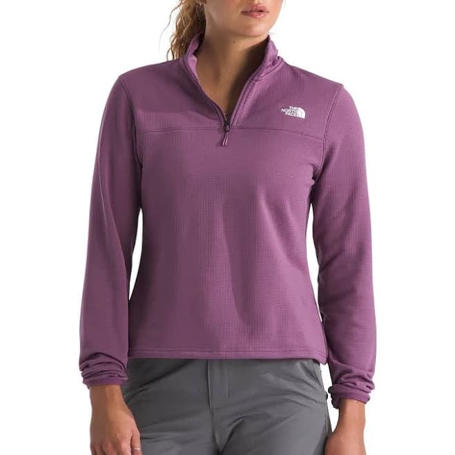 The North Face Women's Cedar Trail Grid Fleece Quarter-Zip Jacket