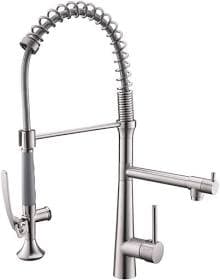 Boyel Living Stainless Steel Single-Handle Pull-Down Sprayer Kitchen Faucet BM2010N