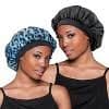 Evolve Products Satin Hair Bonnets - Blue Leopard/Black - 2pk: Securing Hair, Satin, All Hair Types Accessory : Target
