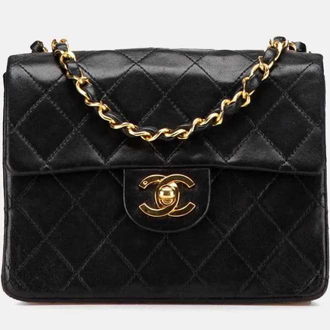 CHANEL Mini Square Classic Lambskin Flap