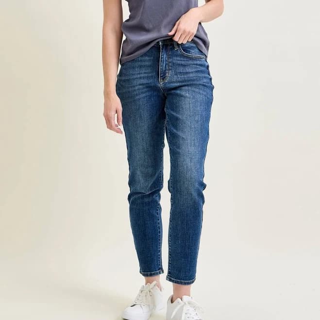 Judy Blue Jeans Gracie High Rise Slim Fit Jeans with Shield Back Pockets