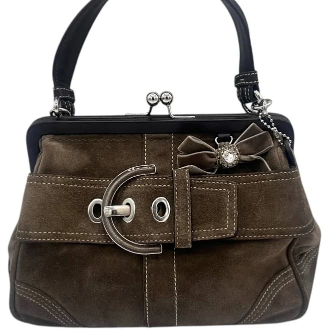 Coach Soho Kisslock Rhinestone Bow Handbag
