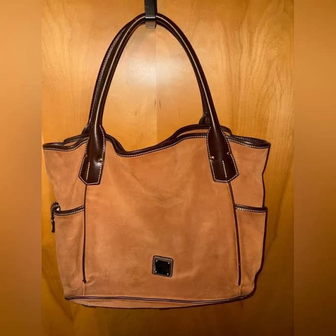 Dooney & Bourke Bags | Dooney And Bourke Brown Suede Kristen Tote | Color: Brown | Size: Os | Oballa2851's Closet