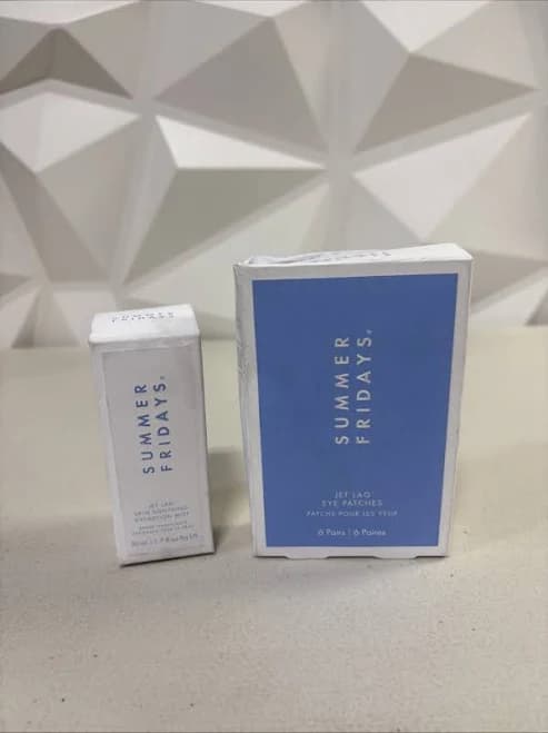 Summer Fridays Jet Lag Eye Patches (6 Pairs) And Skin Soothing Hydra