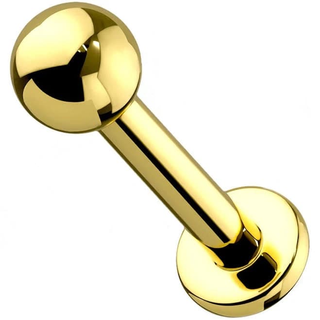 Gold PVD Titanium Labret
