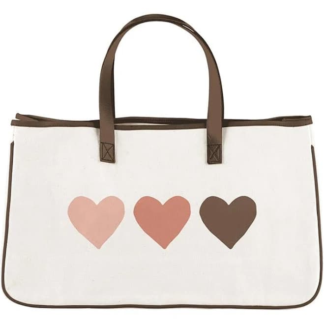 Santa Barbara Design Studio Hearts Canvas Tote