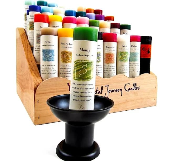 Renegade Jewelry Crystal Journey Herbal Magic Reiki Charged Pillar Candle