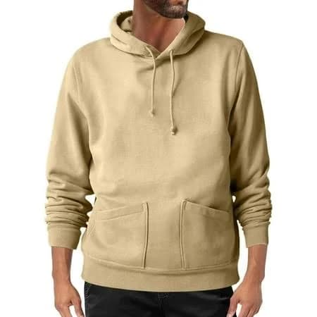 Men's Trendy Cotton Hoodies with Front 2 Pockets and Drawstring