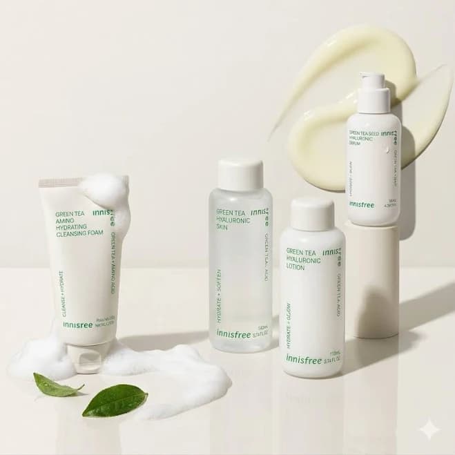 Innis Green Tea Hyaluronic Skincare- Exclusive Value Pack