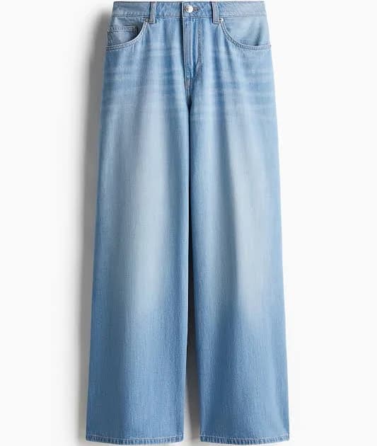 H&M Ladies Baggy Wide Low Jeans