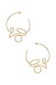Jenny Bird Love Hoop Earrings In Gold | ModeSens