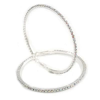 AB Crystal Hoop Earrings