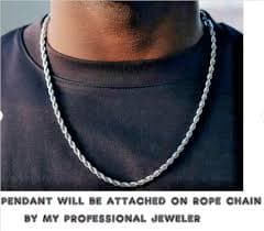 ROPE CHAIN CROSS URN MEMORIAL CREMATION Pendant 26" 925 Sterling Silver necklace | eBay