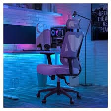 Amazon.com: DUYHBAWRS High-Back Ergonomic Mesh Office Chair with Adjustable Headrest : Home & Kitchen