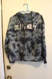 Old Navy Logo-Graphic Specially-Dyed Zip-Front Hoodie for Women Royal Blue Tie Dye