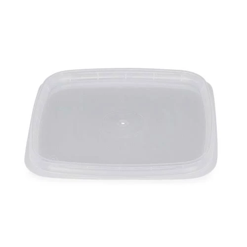 Small Clear PP Plastic Square Tamper-Evident Snap-Lock Lids - Clear PP - Polypropylene