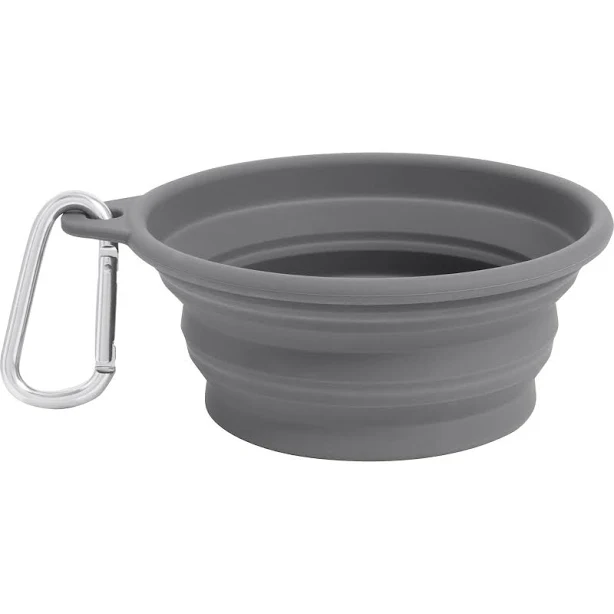 Frisco Silicone Collapsible Travel Bowl with Carabiner